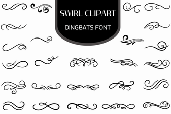 Swirl Clipart Font Ideas for Creative Design Projects