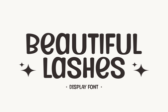 Beautiful Lashes Font: Design Inspiration