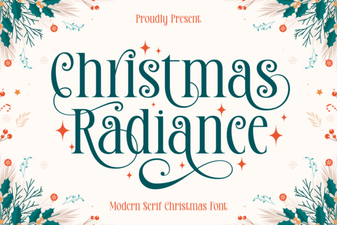 Christmas Radiance Fonts for Festive Designs