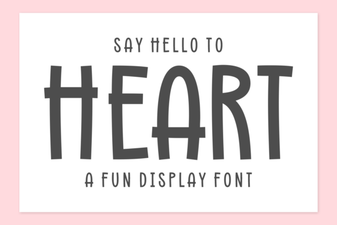 Heart Font Designs for Creative Digital Projects