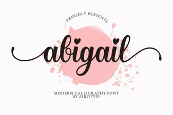 Modern Typography Projects Using Abigail Font