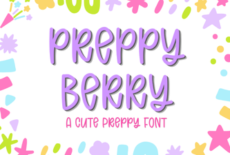 Preppy Berry Font Designs & Project Ideas