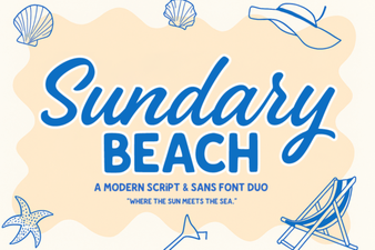 Sundary Beach Duo Font for Branding & Poster Designs