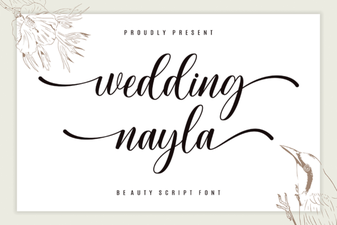 Wedding Nayla Font Ideas & Design Tips